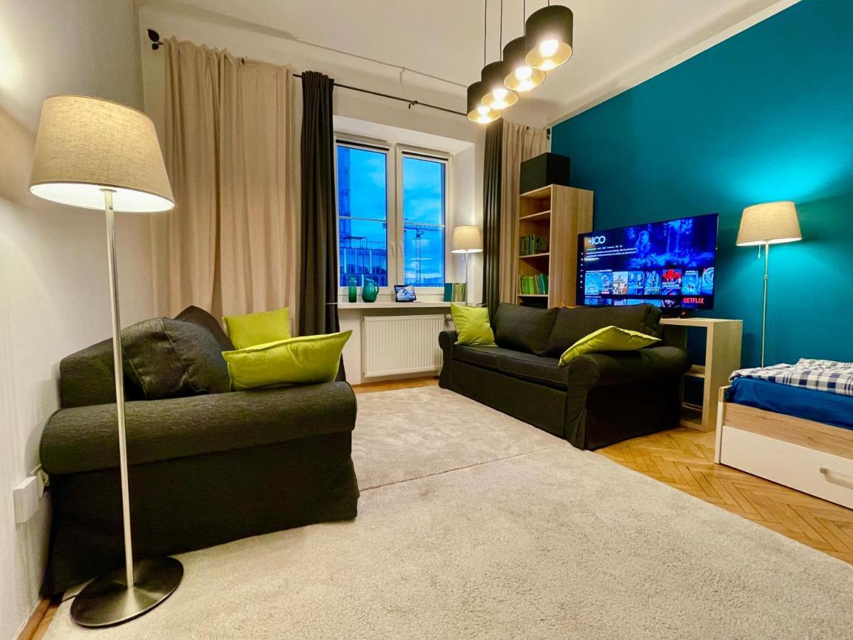 Super Square Metro X2 Fast Wifi 55'Tv Netflix Hbo Appletv+ Amazontv Appartement Warschau Buitenkant foto