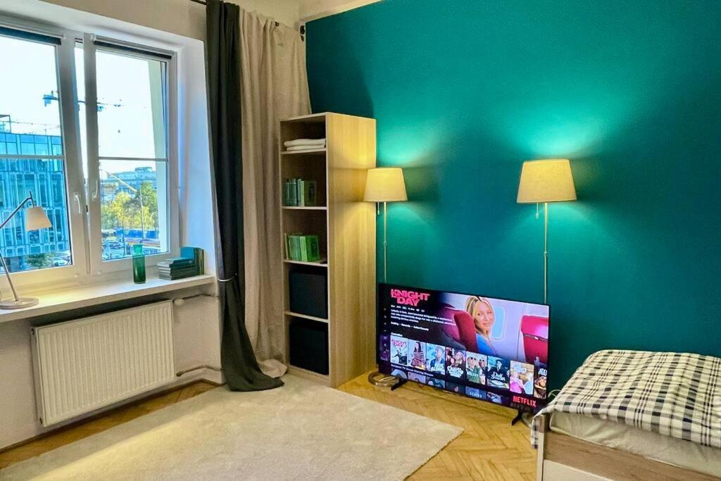 Super Square Metro X2 Fast Wifi 55'Tv Netflix Hbo Appletv+ Amazontv Appartement Warschau Buitenkant foto